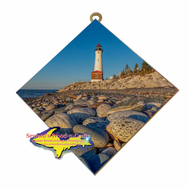Michigan Made Wall Art Crisp Point Lighthouse On Lake Superior Shoreline