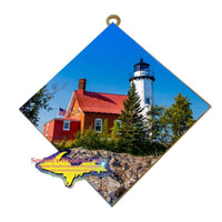 Eagle Harbor Lighthouse Photo Tile Great Yooper Gifts from Michigan's Upper Peninsula