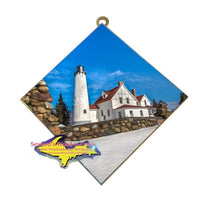 Best Made In Michigan Gifts Point Iroquois Lighthouse Photo Tile Wall Art 