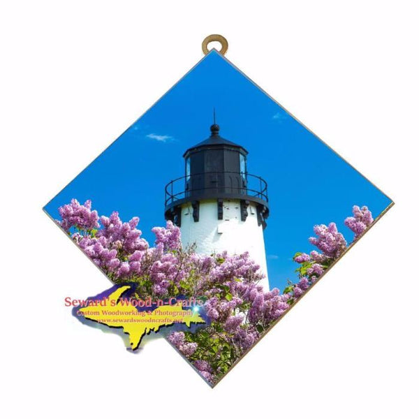 Iroquois Point Lighthouse photo tile Yooper Gifts!