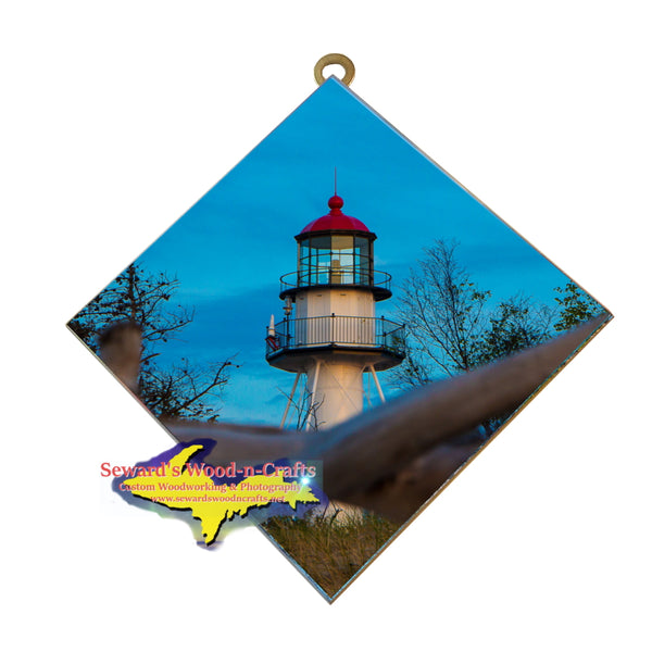 Hanging Tiles little artwork from Michigan of Whitefish Point Lighthouse