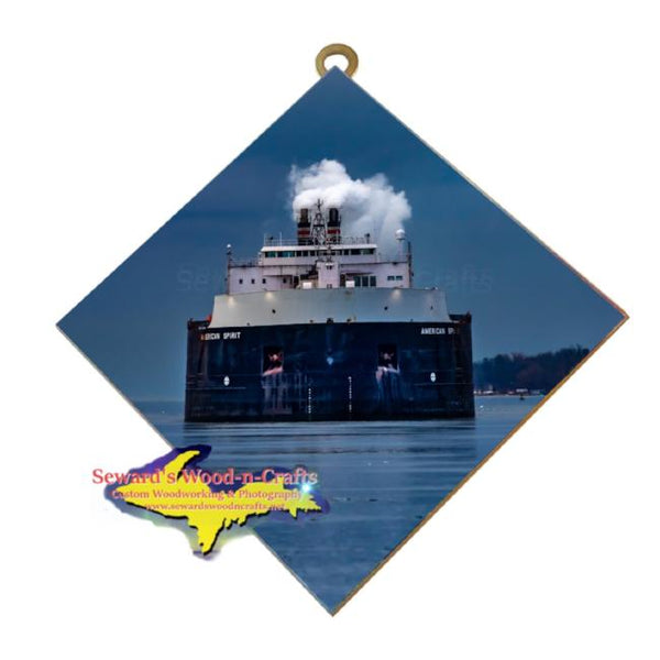 Ship American Spirit Great Lakes Freighters Gifts & Collectibles For Boat Nerds