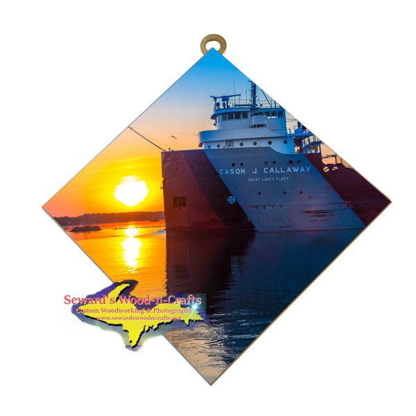 Great Lakes Freighter Cason J. Callaway Wall Art for Boat Nerds