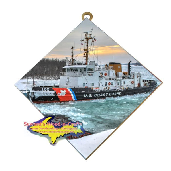 United States Coast Guard Bristol Bay Hanging Tile Coast Guard Home Interior Wall Art