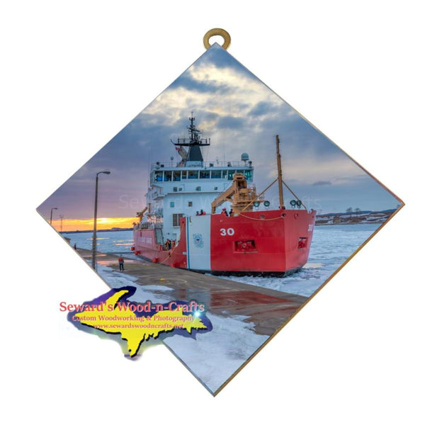 Michigan Made Wall Art United States Coast Guard Cutter Mackinaw. Great Gifts for Coast Guard Family and Friends