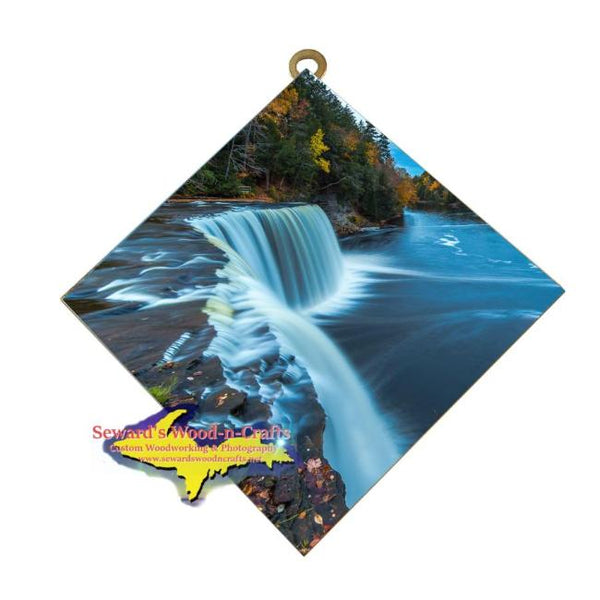 Upper Tahquamenon Waterfalls Michigan's Upper Peninsula Art Tile Best Michigan Made Gifts For Everyone