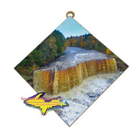 Upper Tahquamenon Waterfalls Michigan's Upper Peninsula Art Tile Best Michigan Made gifts for all occasions