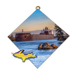 Great Lakes Freighter Gifts Paul Tregurtha Wall Art Photo Tile For Boat Lovers