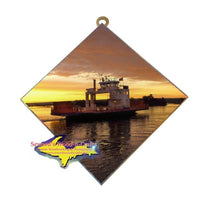 Sugar Island Ferry Photo Tile Best Gifts And Collectibles From Sault Ste. Marie, Michigan