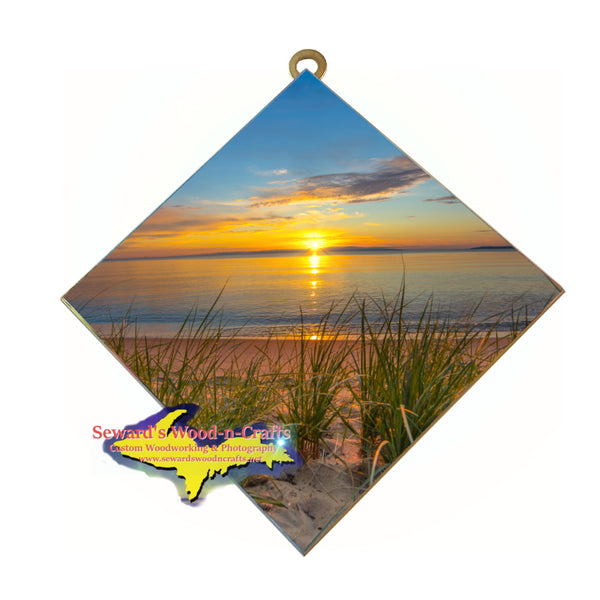 Whitefish Bay Sunrise Sault Ste. Marie Gifts Michigan Made Wall Art For Home or Kitchen Decor 