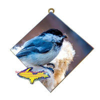 Wildlife Photography Chickadee Hanging Art Tile Made In Michigan Gifts