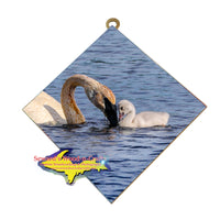 Hanging tiles Wildlife Swan -0343