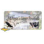 Michigan License Plates Michigan's Upper Peninsula Upper Tahqaumenon Yooper Gifts