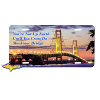 Michigan License Plates "Michigan is where my heart is" Mackinac Bridge License Plate