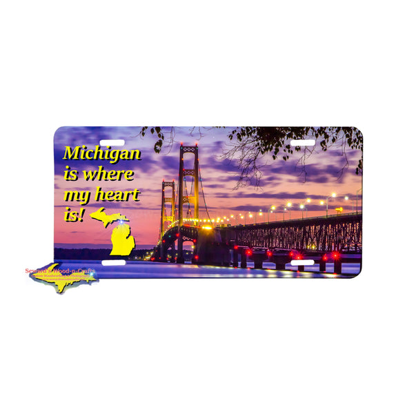 Michigan License Plates Mackinac Bridge Great Yooper Gifts