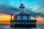 Fourteen Foot Shoal Lighthouse Cheboygan Michigan Great Lakes Lighthouse Photography