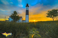 Sunset At Big Sable Lighthouse Ludington State Park Michigan Photos For Sale