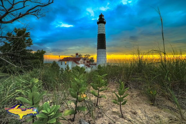 Michigan Landscape Photography Sunset On Big Sable Lighthouse Ludington State Park Michigan Photos For Sale