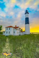 Michigan Landscape Photography Sunset At Big Sable Lighthouse