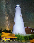 Michigan Photography Crisp Point Lighthouse Milky Way Photo Upper Peninsula Images