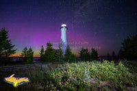 Michigan Photography Crisp Point Lighthouse Northern Lights Photo Prints For Sale