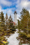 Michigan Landscape Photography Crisp Point Lighthouse Winter Pines
