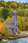 Michigan Ligthouses Grand Island Lighthouse Fall Colors Munising Michigan Pictured Rocks Photos