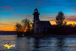 Michigan Lighthouses East Grand Island Sunset -6245