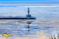Michigan Landscape Photography Petoskey Pierhead Lighthouse Photo Home Office Decor