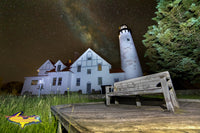 Michigan Photography  Milky Way Over Point Iroquois Lighthouse Brimley, Michigan Photos