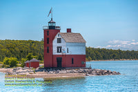 Round Island Lighthouse in the Straits of Mackinac Photos