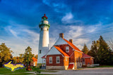 Michigan Landscape Photography Point Seul Choix Lighthouse Photo Image Upper Peninsula
