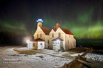 Michigan Landscape Photography Northern Lights Over Iroquois Point Lighthouse Brimley in Michigan's Upper Peninsula