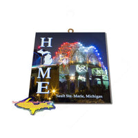 Sault Michigan International Bridge Photo Tile Great Gifts At Great Prices