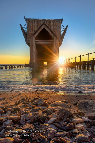 Michigan's Upper Peninsula Photography    A beautiful sunrise at Marquette Lower Harbor Ore Dock in the Upper Peninsula of Michigan