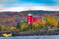 Michigan Landscape Photography Marquette Harbor Lighthouse Autumn Colors Michigan Lighthouse Photos.