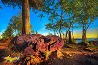 Michigan Landscape Photography Beautiful Black Rocks Of Presque Isle Park Marquette, Michigan