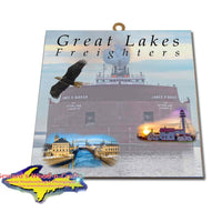 Great Lakes Freighters Hanging Art James R Barker Photo Tiles, Prints, Gifts & Collectibles