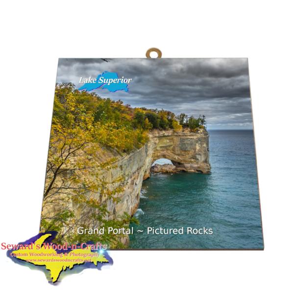 Lake Superior Gifts & Collectibles Pictured Grand Portal Wall Art Photo Tile