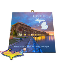 Love is Michigan on these Michigan theme memes word art tiles