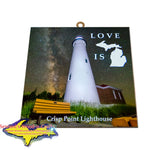Crisp Point Lighthouse Milky Way Hanging Art Tiles Memes Yooper Gifts