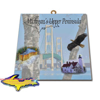 Michigan Made Artwork Michigan's Upper Peninsula Mackinac Bridge Hanging Artwork