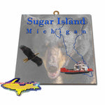 Michigan Made Artwork Sugar Island Michigan Black Bear Hanging Photo Tiles Yooper Gifts