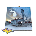 Whitefish Point Lighthouse Gifts And Collectibles Hanging Photo Tiles