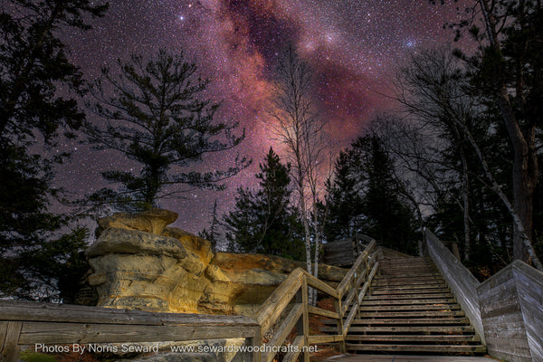 Michigan Photography - Upper Peninsula A stairway to the heavens at Miners Castle in Pictured Rocks National Lakeshore