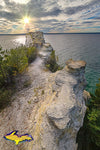 Michigan Landscape Photography Miners Castle Michigan's Upper Peninsula Pictured Rocks Photo Home And Office Decor