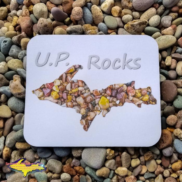 Mouse Pad U.P. Rocks. Michigan Made Michigan's Upper Peninsula Gifts & Collectibles