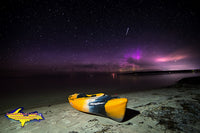Michigan Landscape Photography  Kayaking with the Northern Lights Lake Michigan Photos