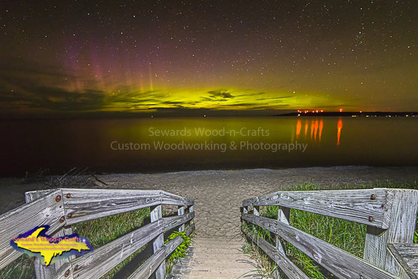 Northern Lights Lake Superior Michigan Landscape Photography