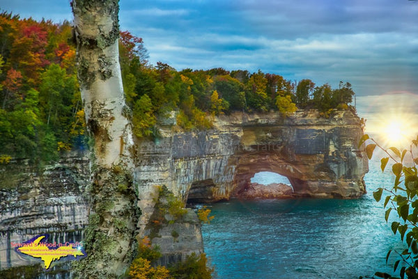 Michigan Landscape Photography Grand Portal Pictured Rocks National Lakeshore Art For Home Office Decor